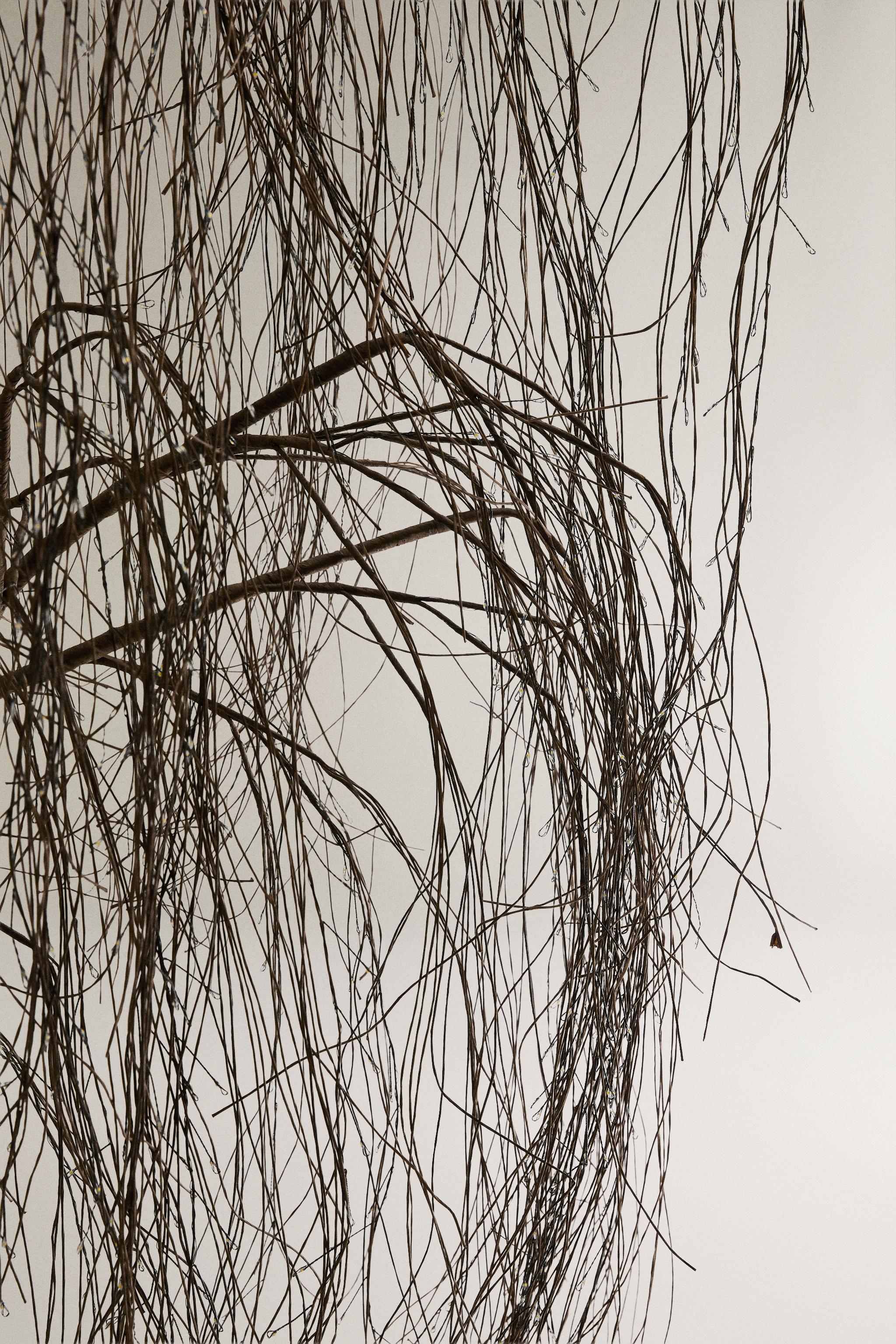 CHRISTMAS WILLOW TREE WITH LED LIGHT (110.2")